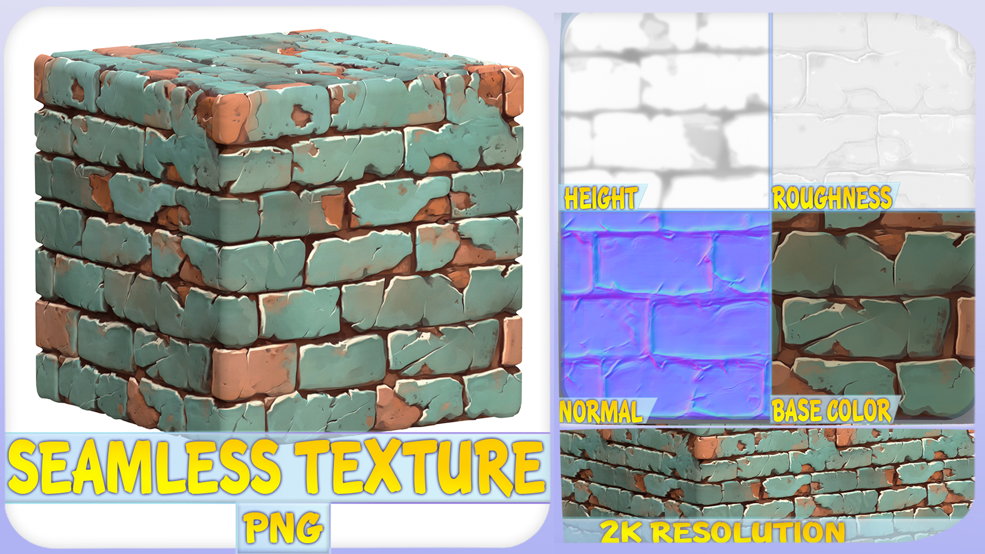 Stylized Wall Seamless Texture | Fab