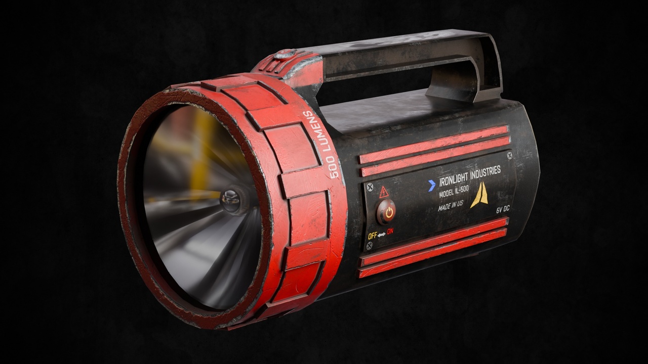 Media 1 for listing Survival Horror Flashlight Pack_7 Game-Ready Flashlights