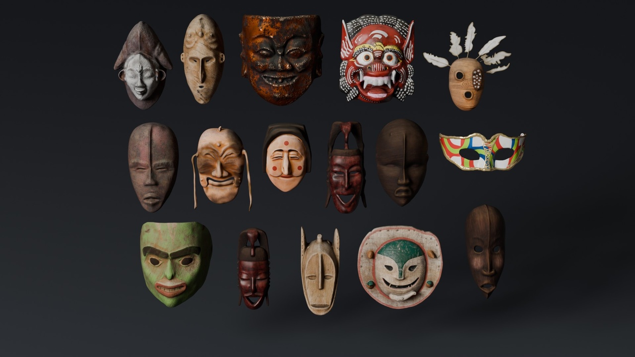 Media 1 for listing Traditional Tribal Masks