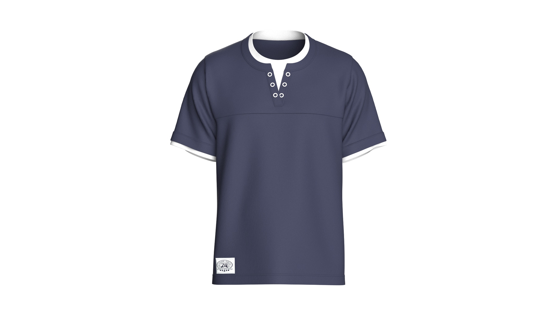 Media 1 for listing Navy Blue Athletic Performance Tee | High Poly
