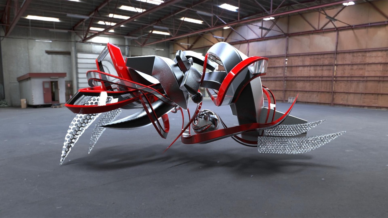 Media 1 for listing Futuristic 3D Graffiti | Street Art | Abstract Element