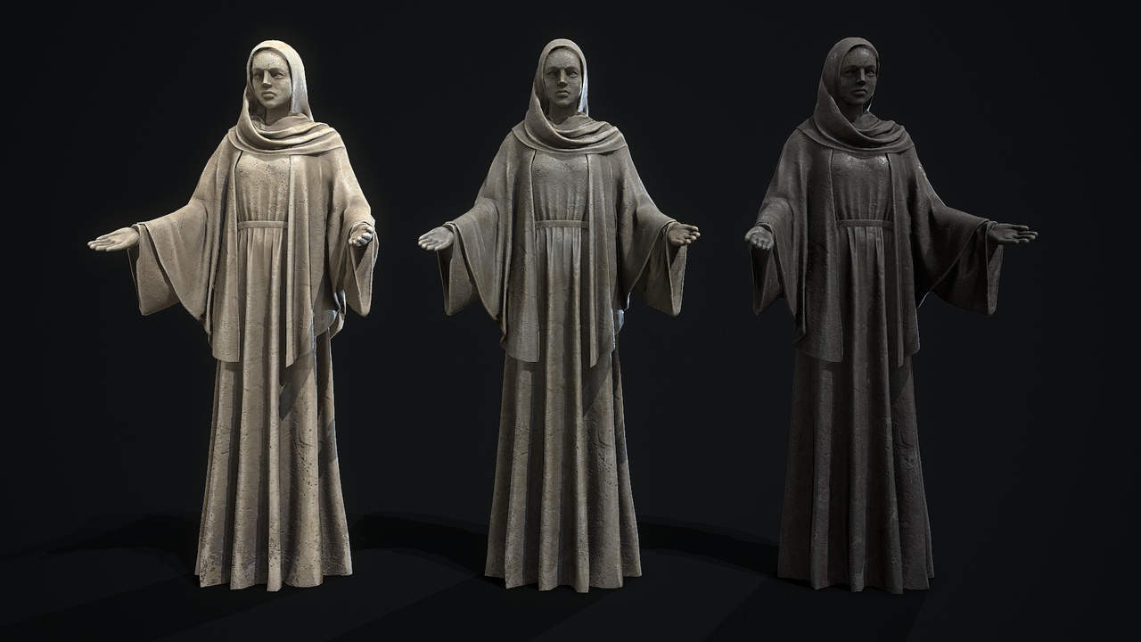 Media 1 for listing Nun statue