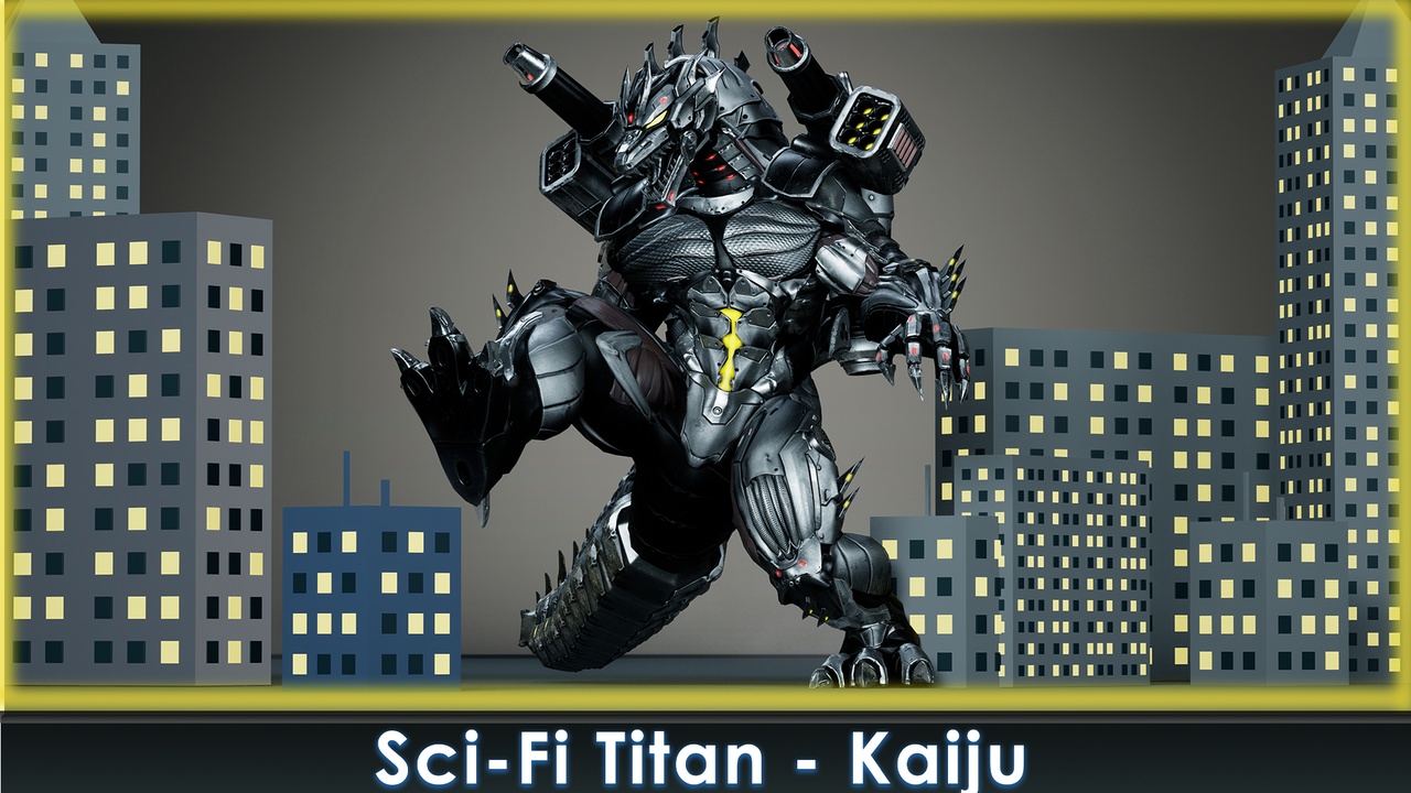 Media 1 for listing Sci-Fi Titan Gorilla vs Kaiju