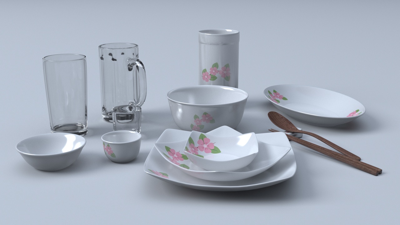 Média 1 pour l'article Set of dishes