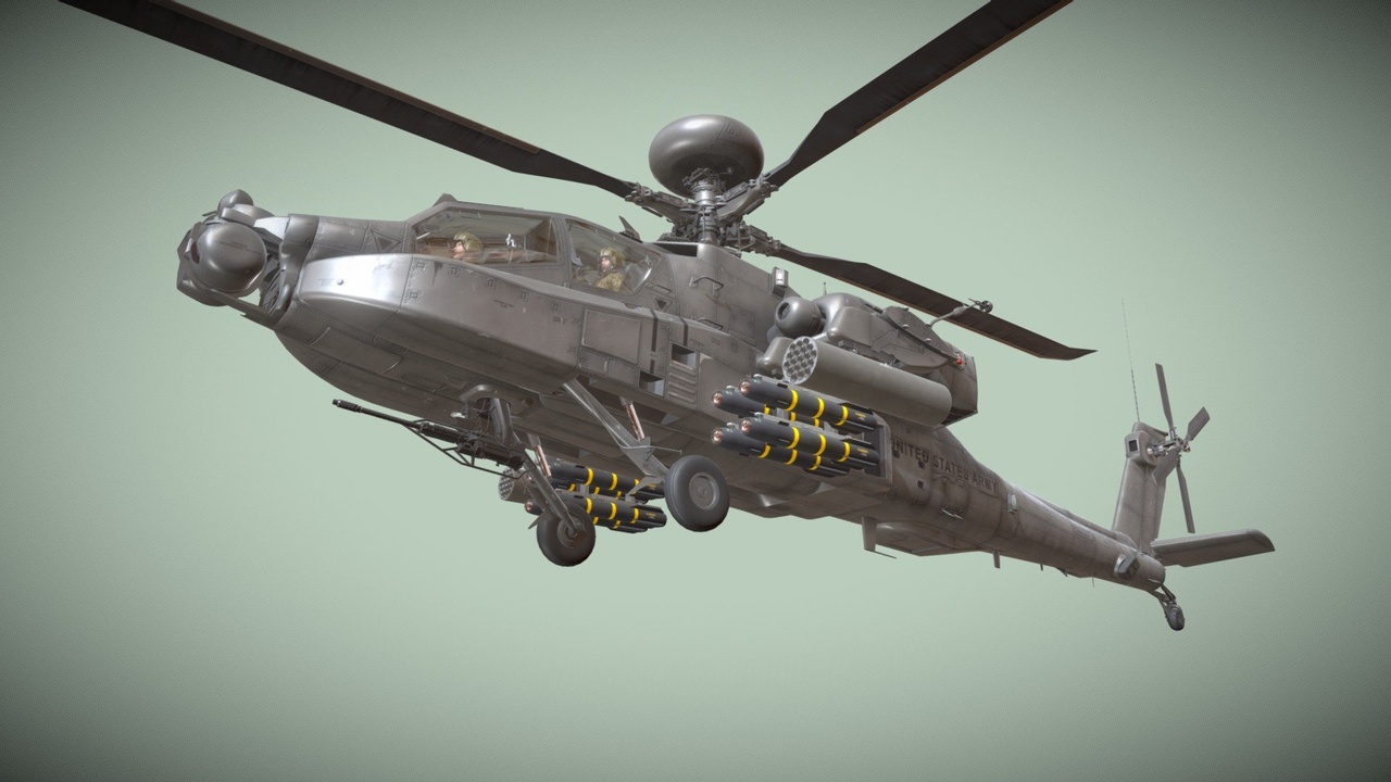 Media 1 for listing Attack Helicopter U.S. Army Basic Animation