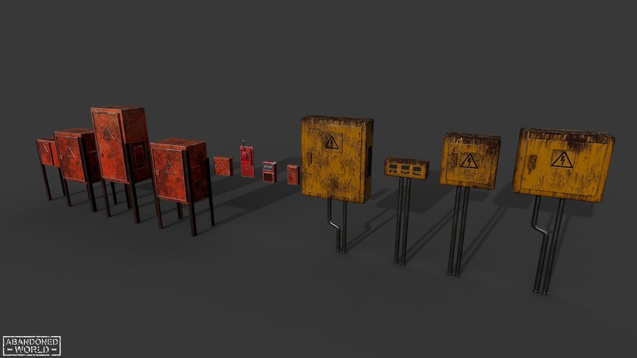 Media 1 for listing Painted Rusty Electrical Panels