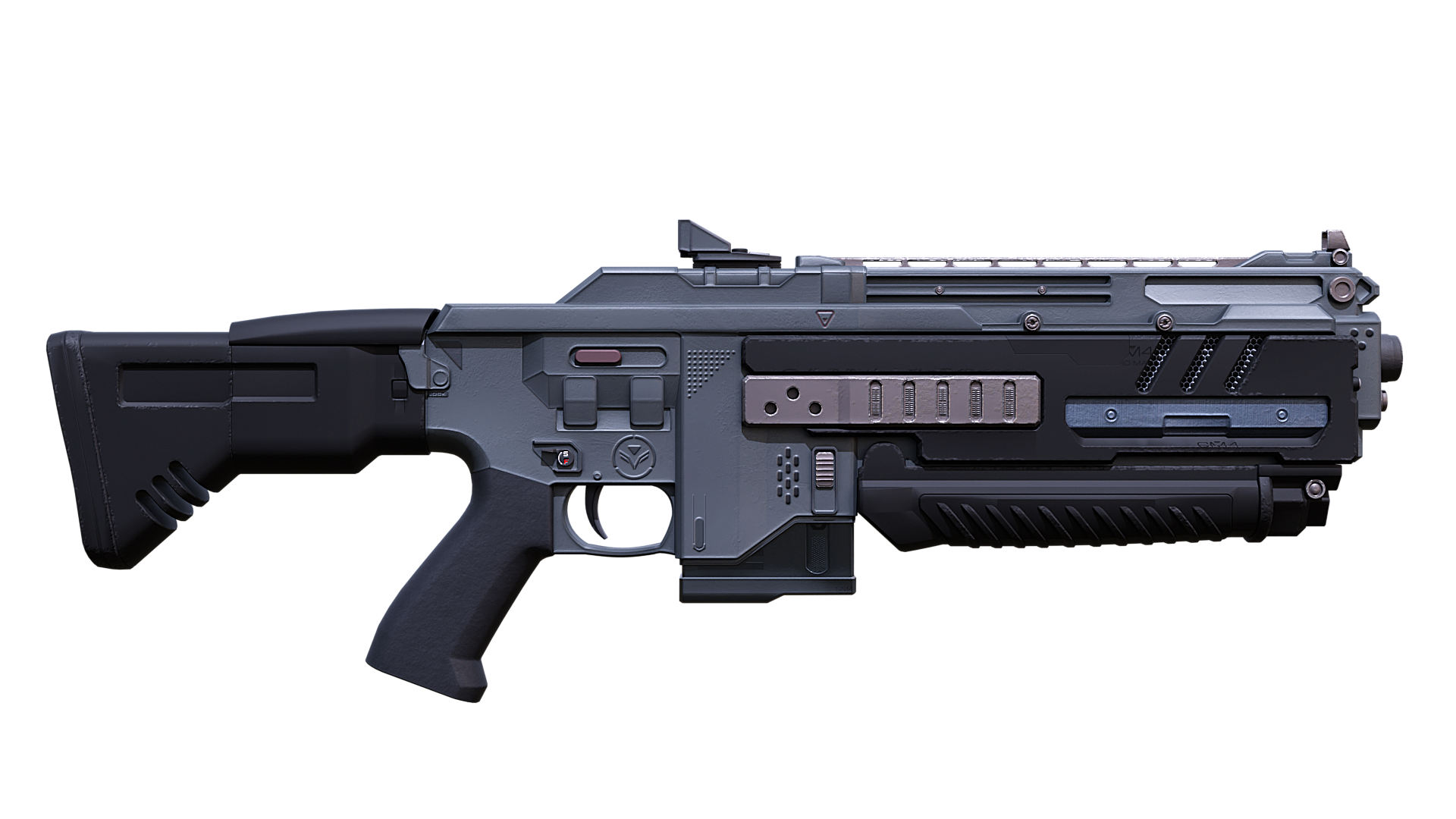 Sci-Fi Plasma Rifle - Futuristic Energy Assault Weapon | Fab