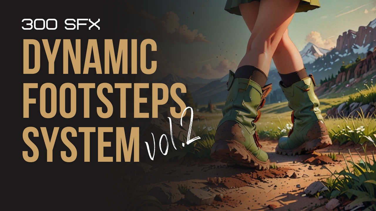 Media 1 for listing Dynamic Footsteps System VOL. 2 - SFX