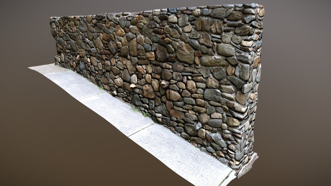 Media 1 for listing Lowpoly Photogrammetry Stone Wall