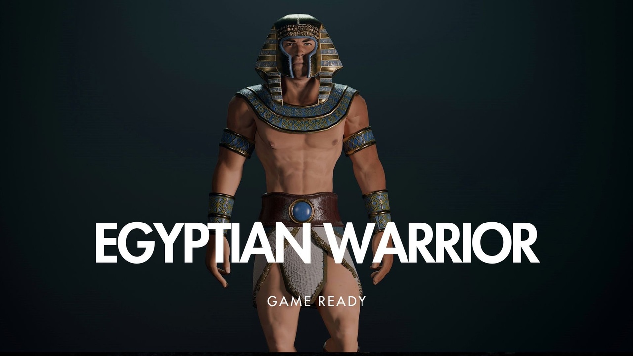 Media 1 for listing Ancient Egyptian Warrior - Game Ready Character