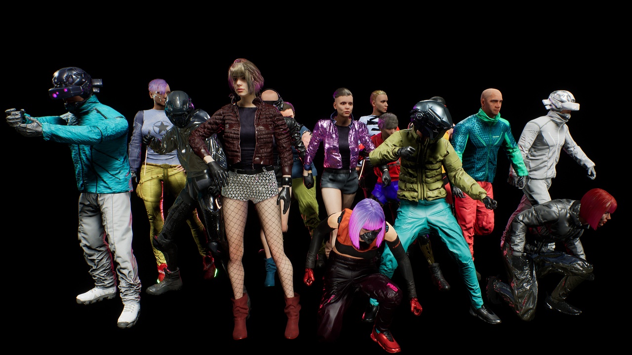 Media 1 for listing cyberpunk chars pack
