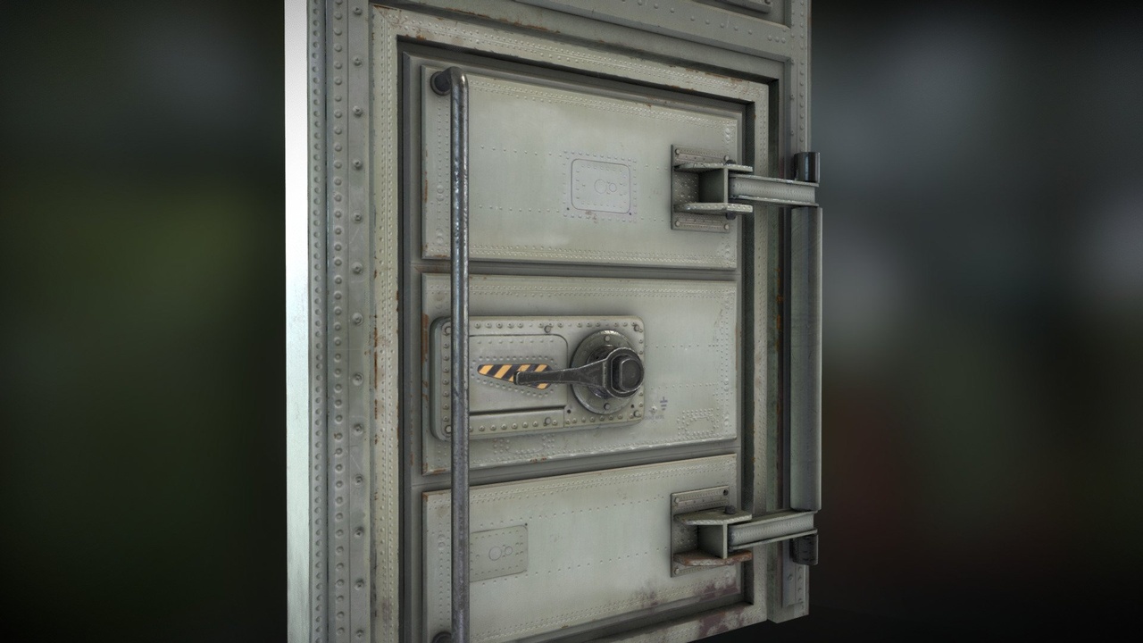 Media 1 for listing Bunker Door,  PBR Materials,VR.