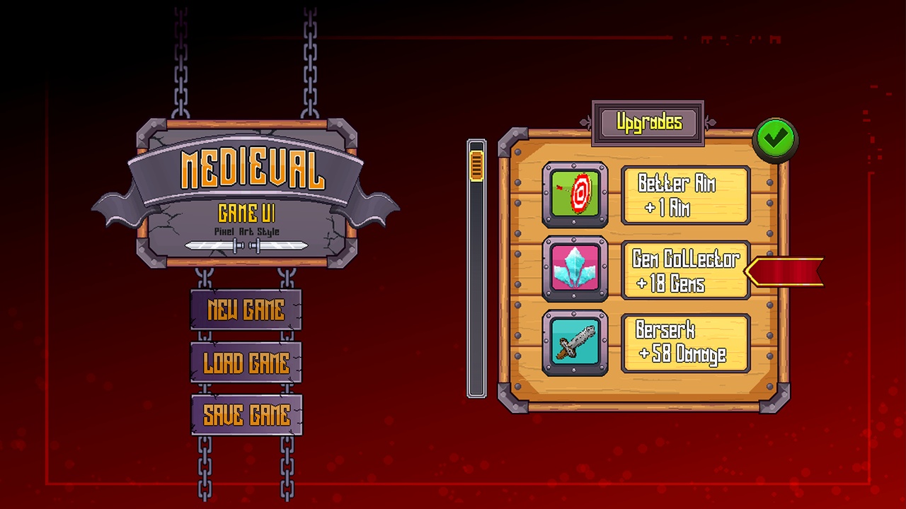Media 1 for listing Game UI Pack - (Medieval Theme)
