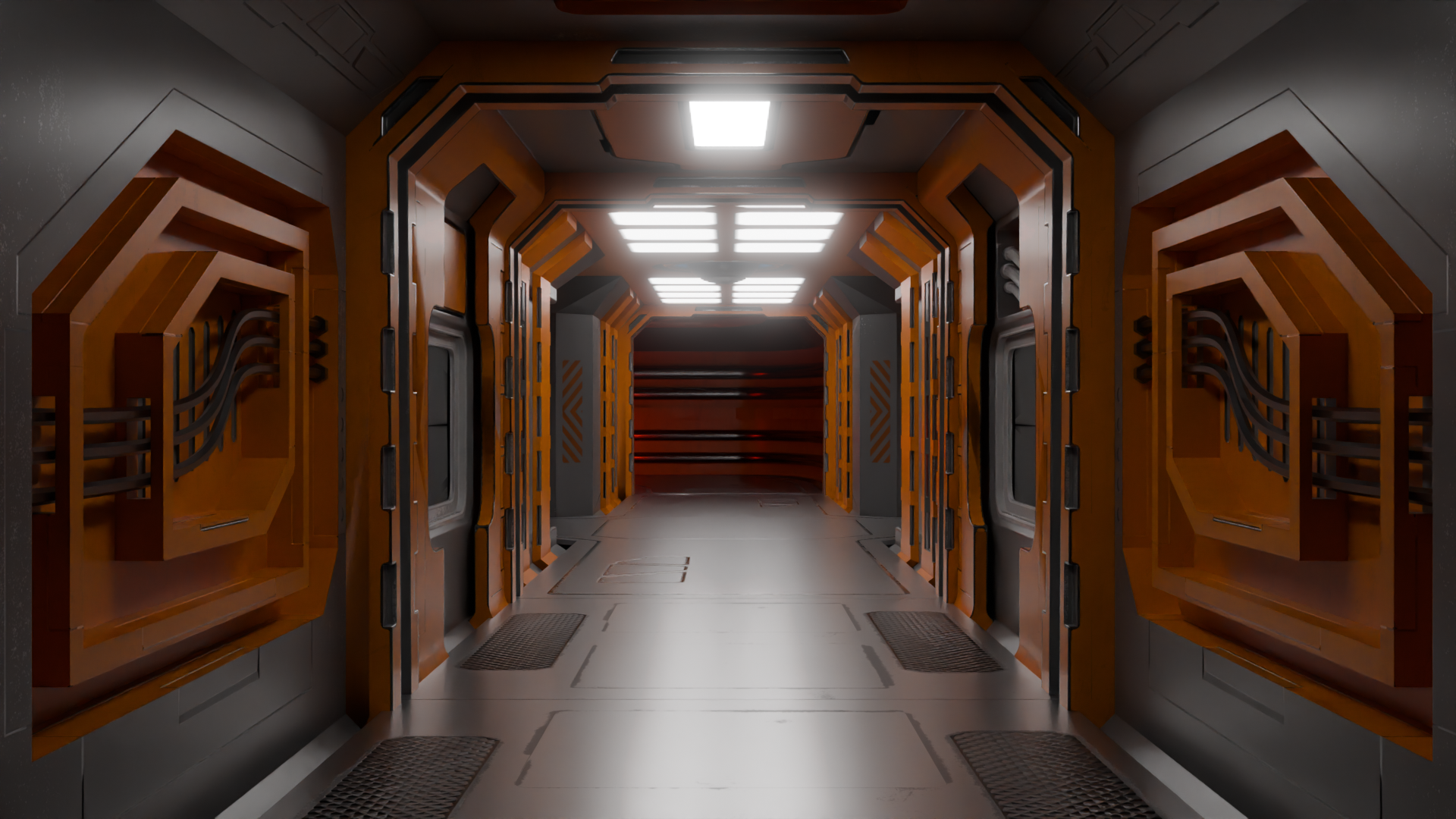 Sci-fi Corridor Modular | Fab