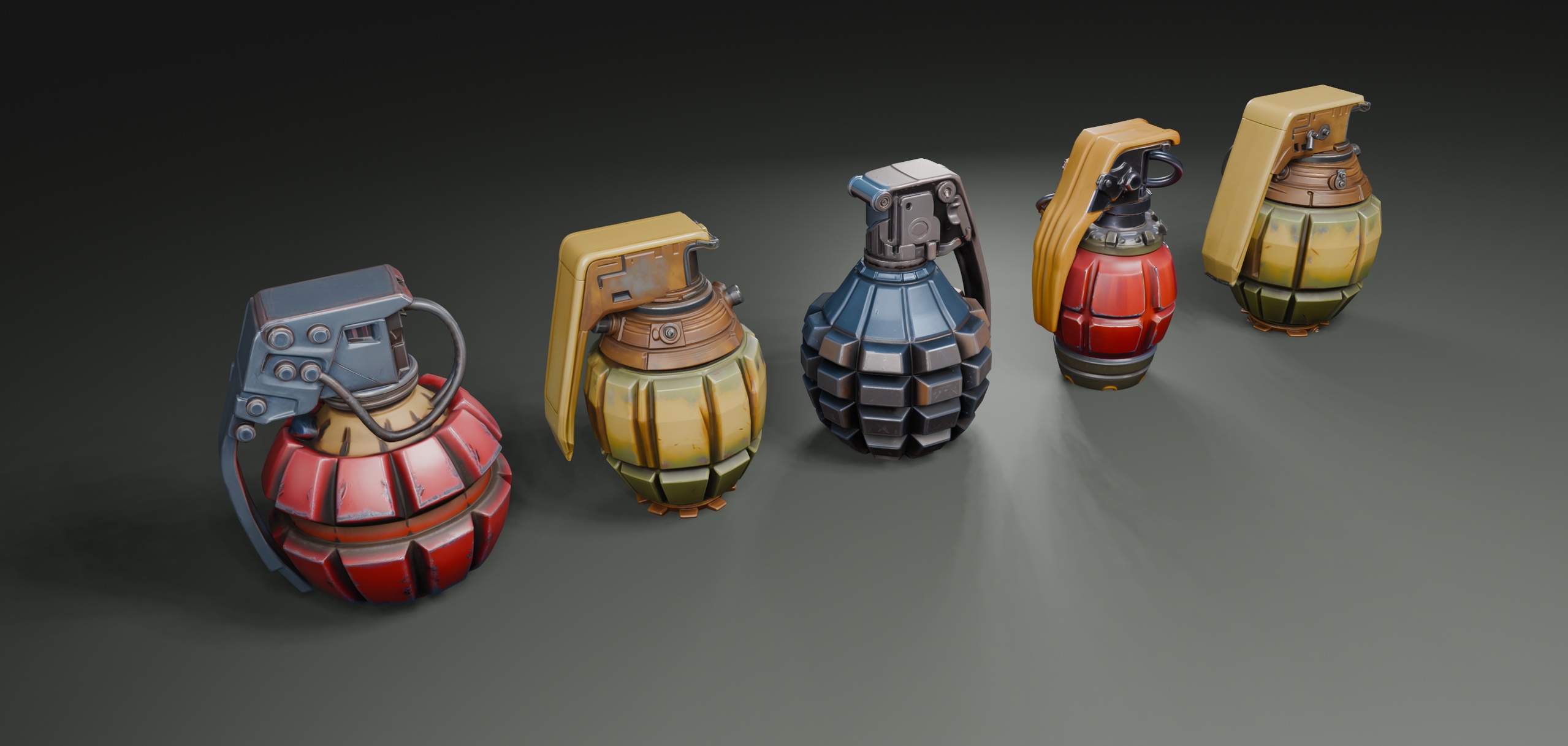 Media 1 for listing Stylized Grenades💣