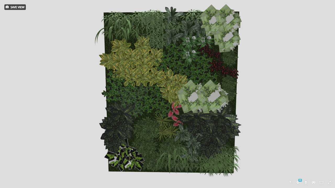Media 1 for listing High Precision Ivy Plant Green Wall 3D model 04