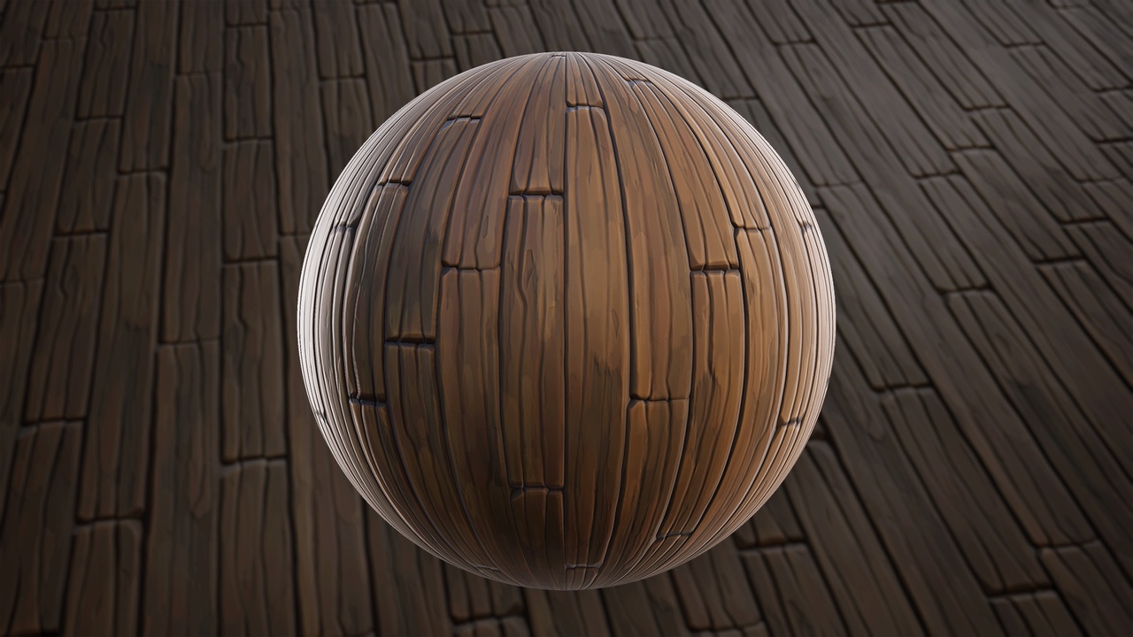 Stylized Wood Planks 03C - Material | Fab
