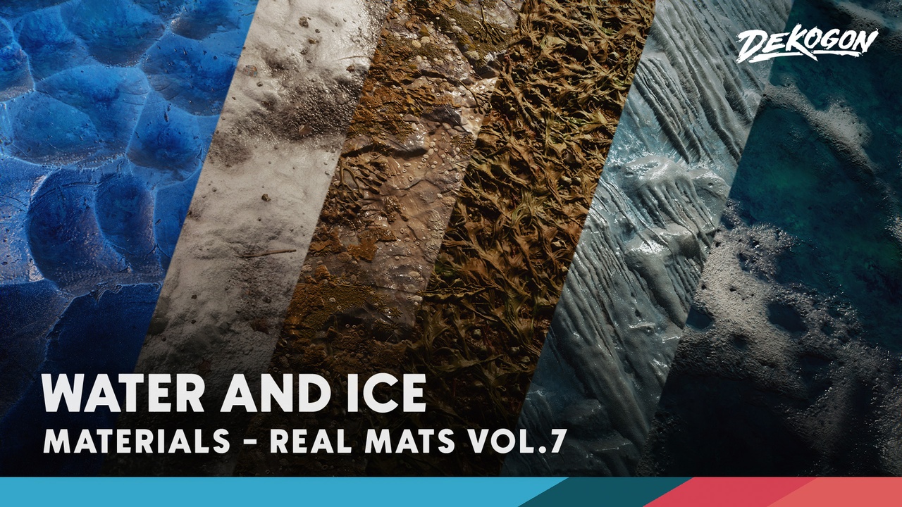 Realistic Materials Vol. 7 - Water & Ice (25+ Materials) 제품 등록을 위한 미디어 1개