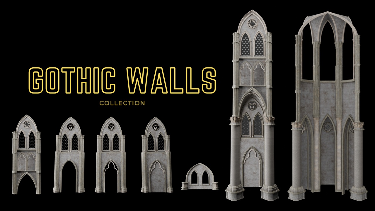 Media 1 for listing Gothic Modular Walls