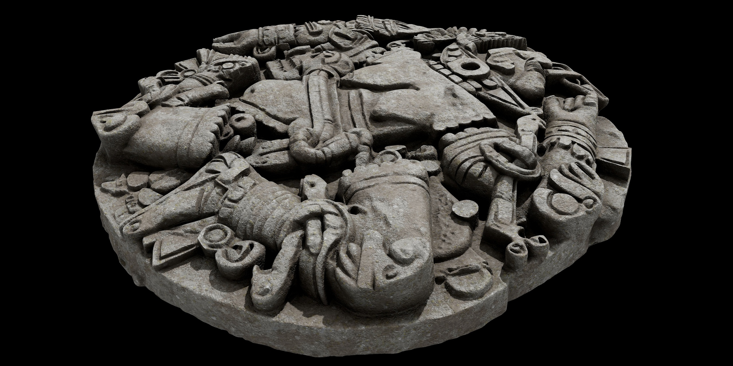 Media 1 for listing Aztec Ritual Stone Disk