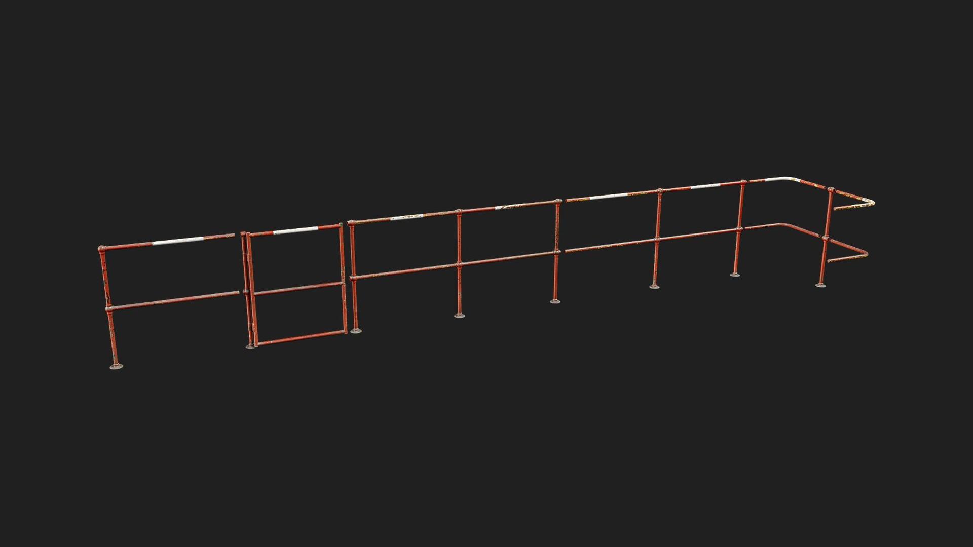 Industrial Abandoned Factory Railing Metal Modular | Fab