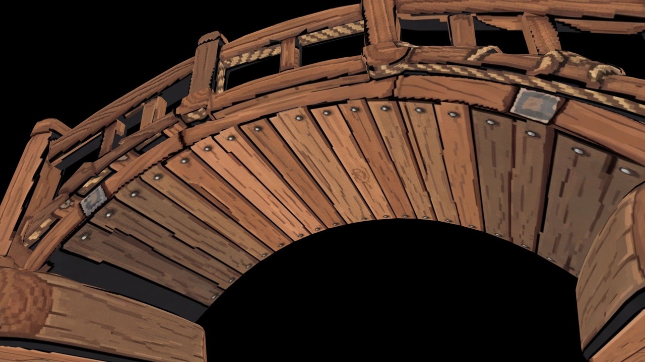 Media 1 for listing Pixel Effect Bridge - Low Poly Fantasy Bridge