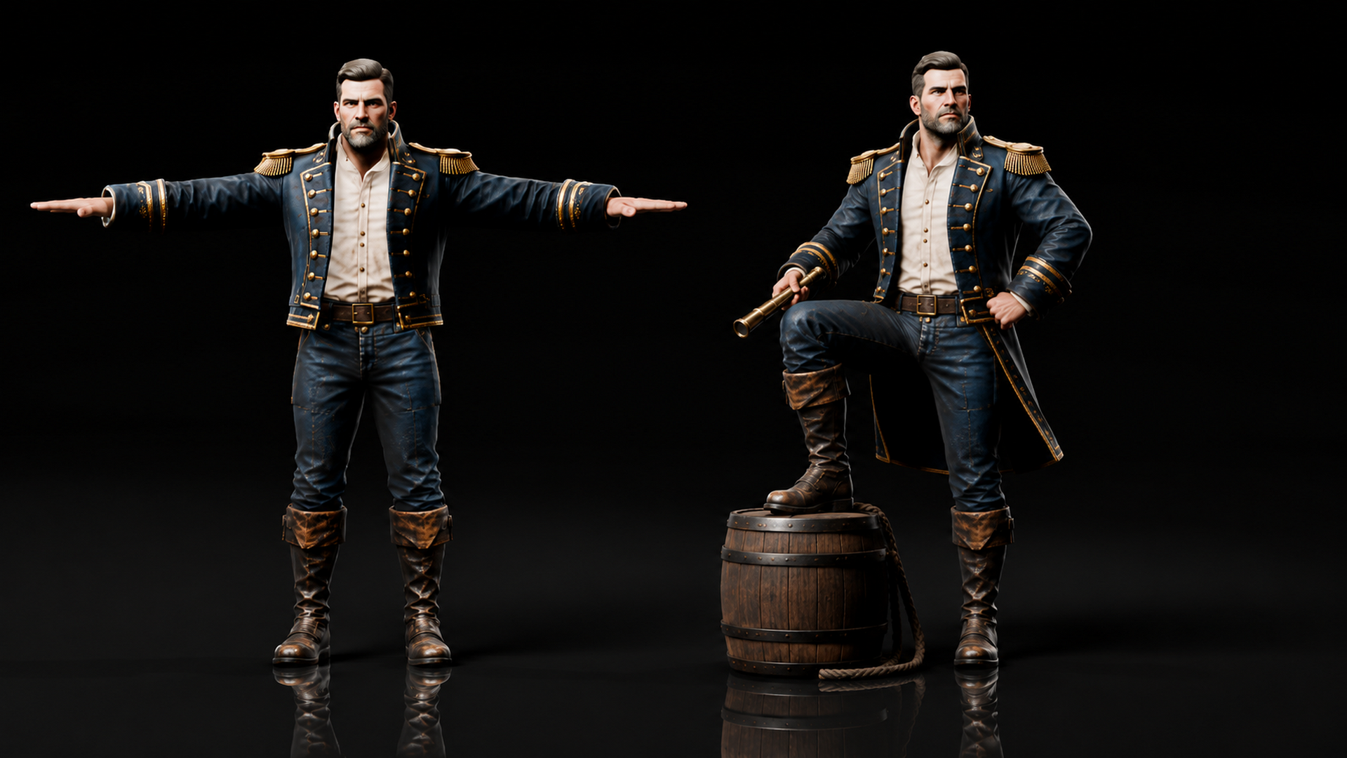 Ship Captain - Rigged | Fab