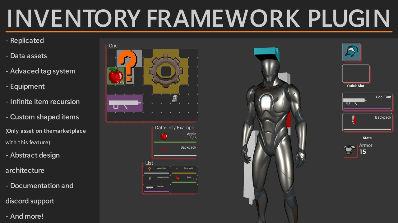 商品 Inventory Framework Plugin - Inventory System 的媒体 1