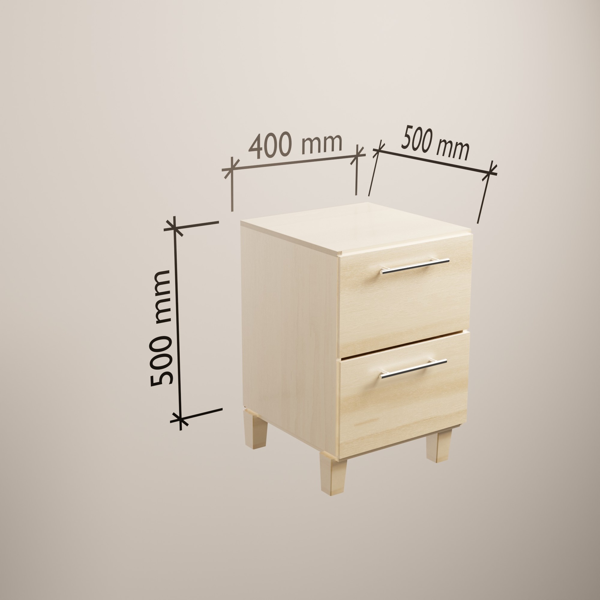 Media 1 for listing Bedside Table Nightstand 2 Drawers