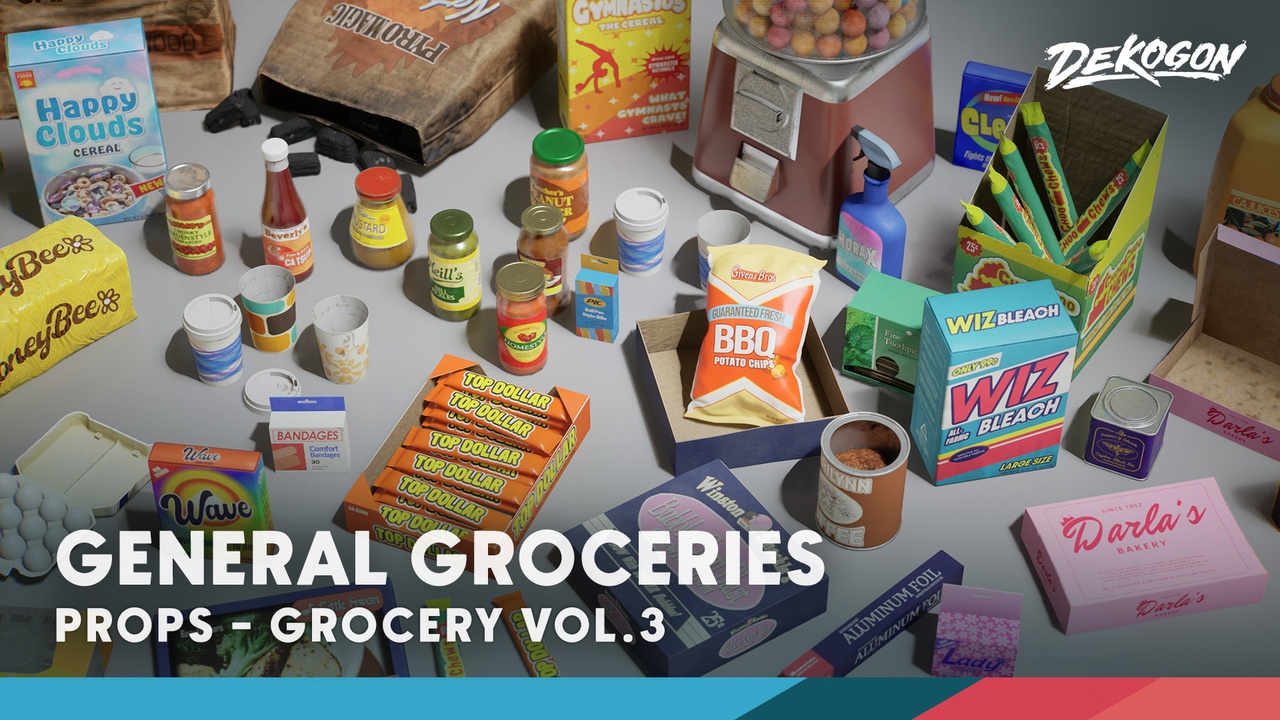 Media 1 for listing Grocery VOL.3 - General Goods (Nanite and Low Poly)