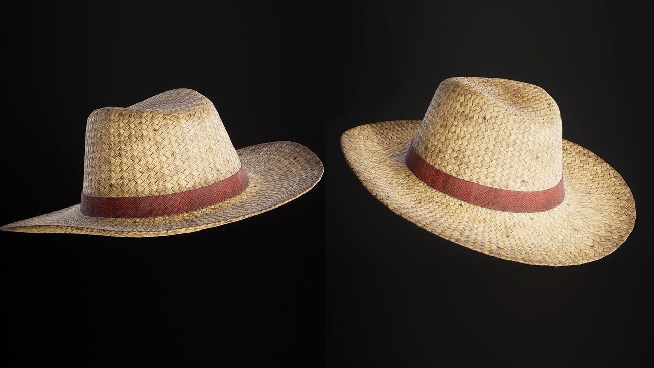 Media 1 for listing Farmer Straw Hat  - Metahuman