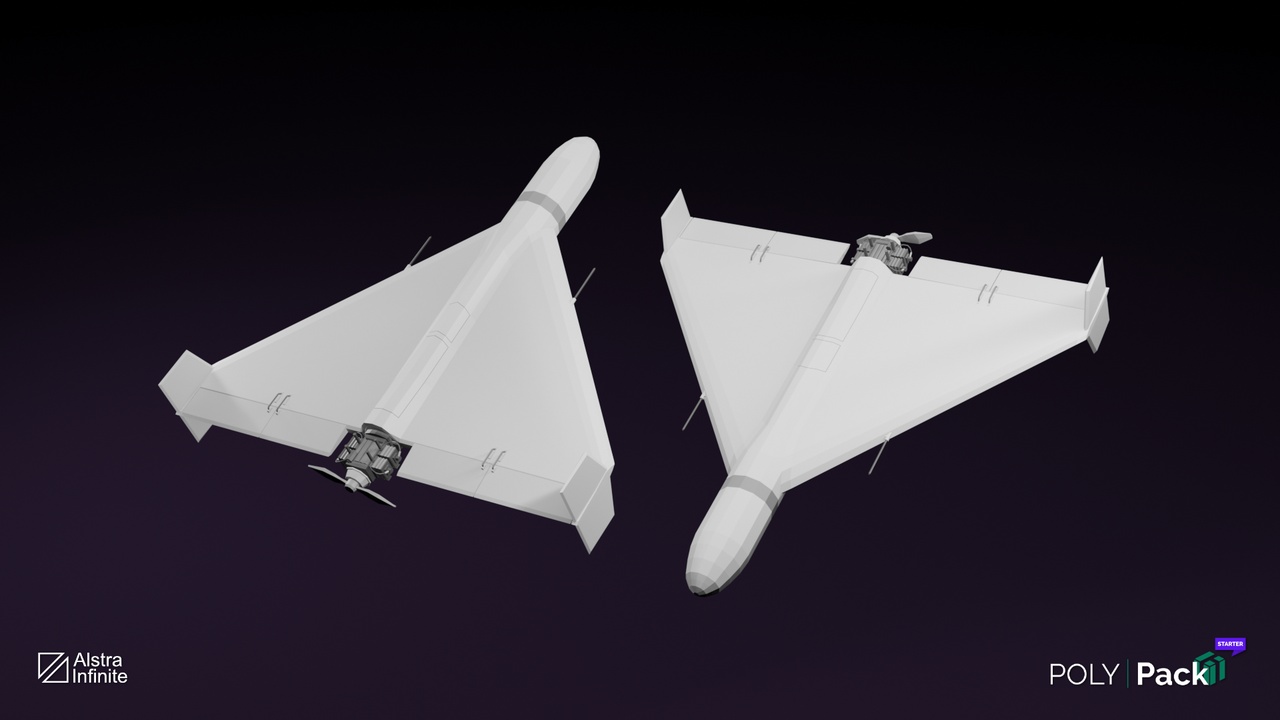 Media 1 for listing Kamikaze Drones - PolyPack Starter - Low Poly Assets