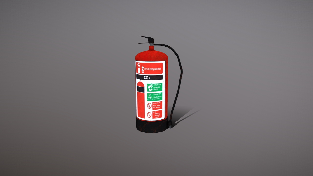 Media 1 for listing Lowpoly Fire Extinguisher