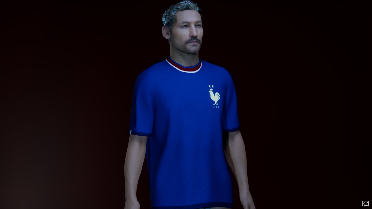 Media 1 for listing France T-Shirt (Var. 1) | Outfit Asset - Metahuman