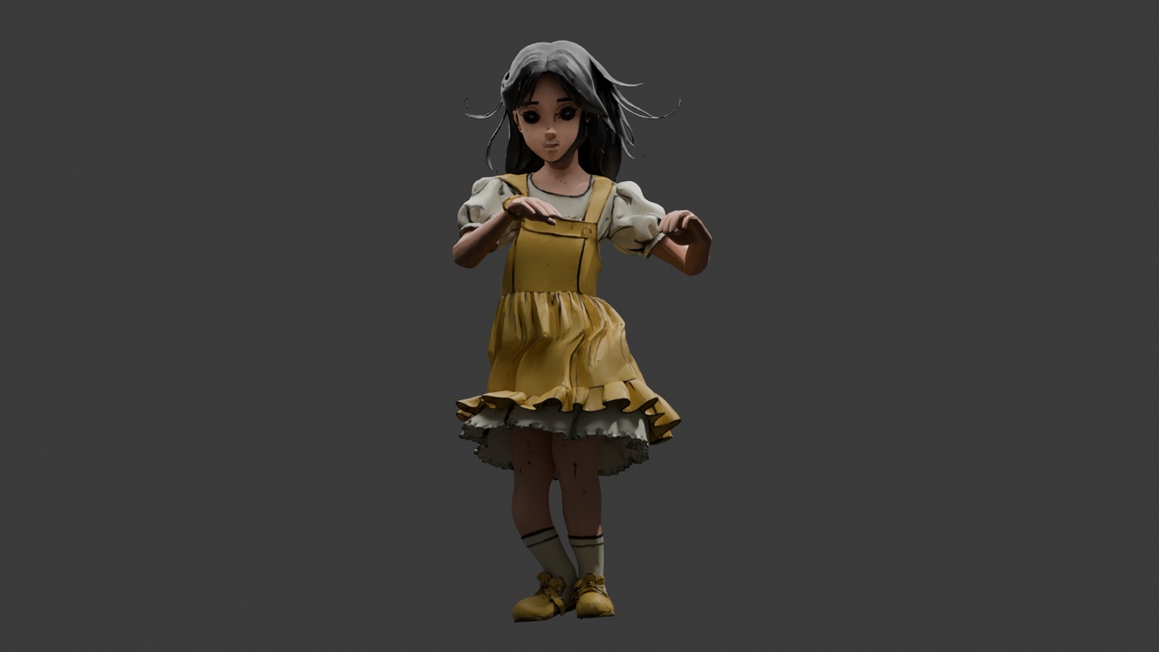 Media 1 for listing Rumba Dancing Chinese Girl Figure 3D Model