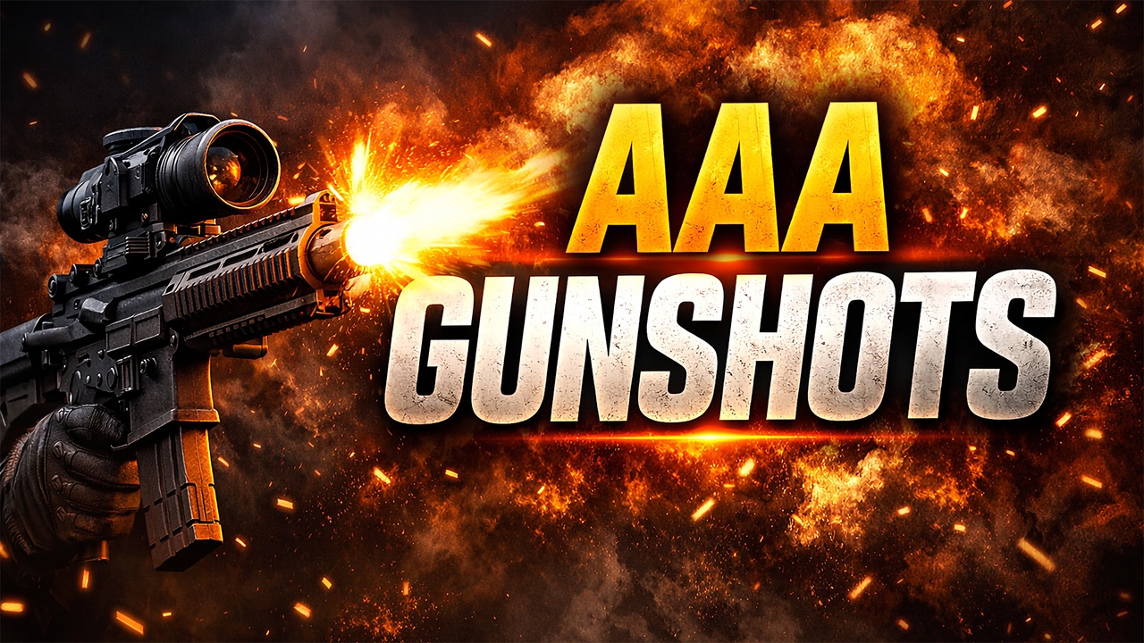 Media 1 for listing Professional Gunshots – 105 AAA Handcrafted Weapon SFX for Games