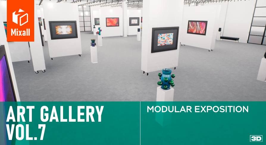 Art gallery Vol.7 - modular exposition | Fab