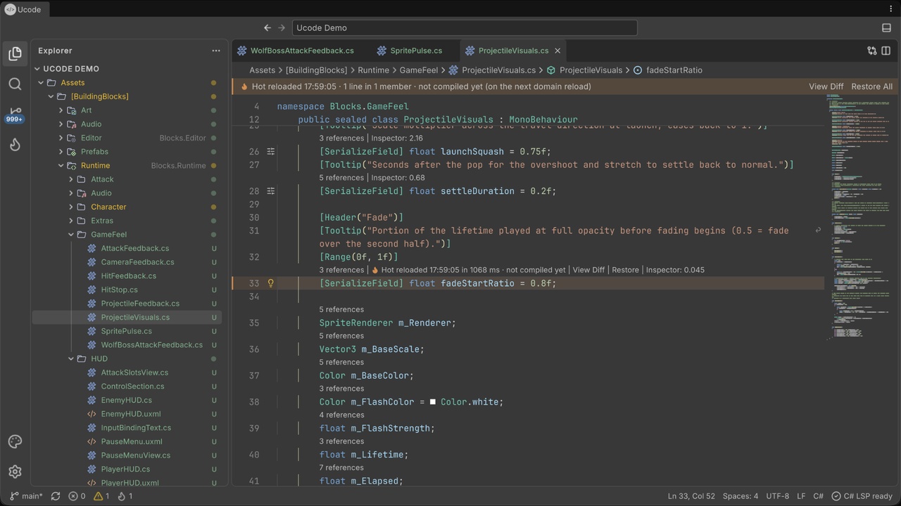 Media 1 for listing Ucode - A Code Editor inside Unity