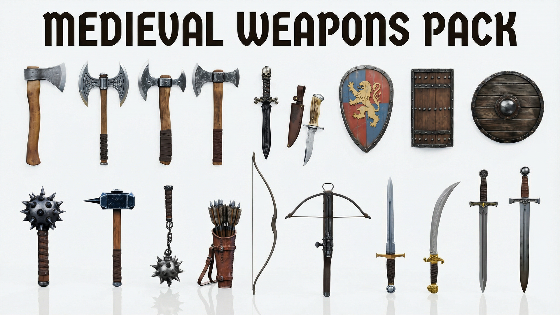 Medieval Weapons Pack 20 Assets | Fab