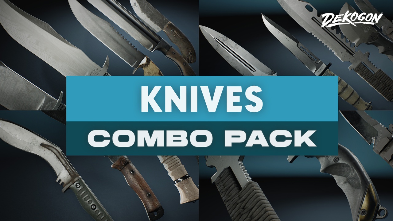 Media 1 for listing KNIVES - COMBO Prop Pack (VOL 1-3)