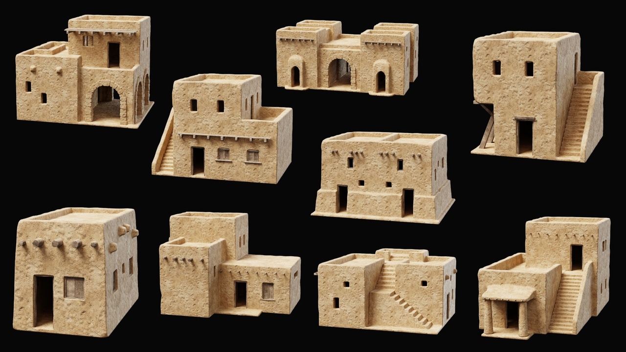 Ancient Clay Houses 제품 등록을 위한 미디어 1개