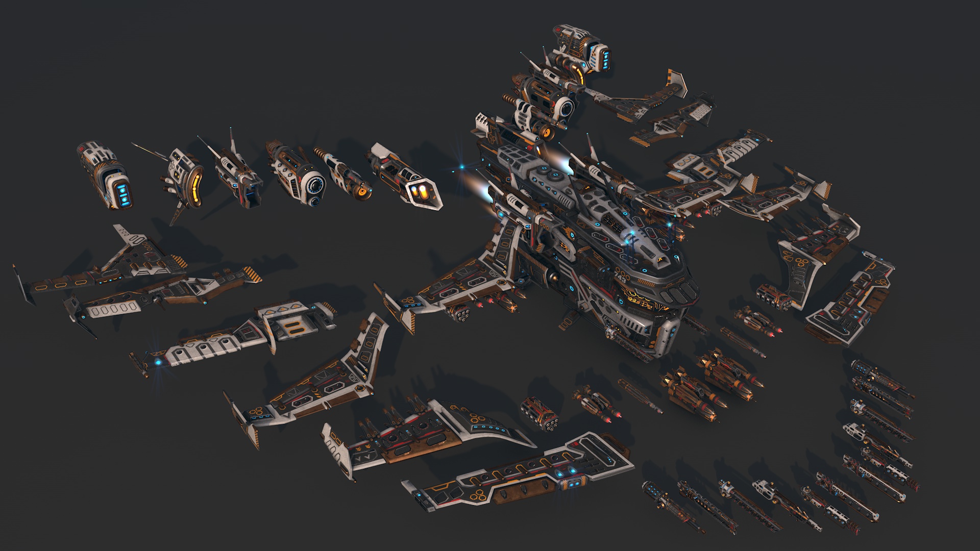 Spaceship 03 Modular Pack | Fab