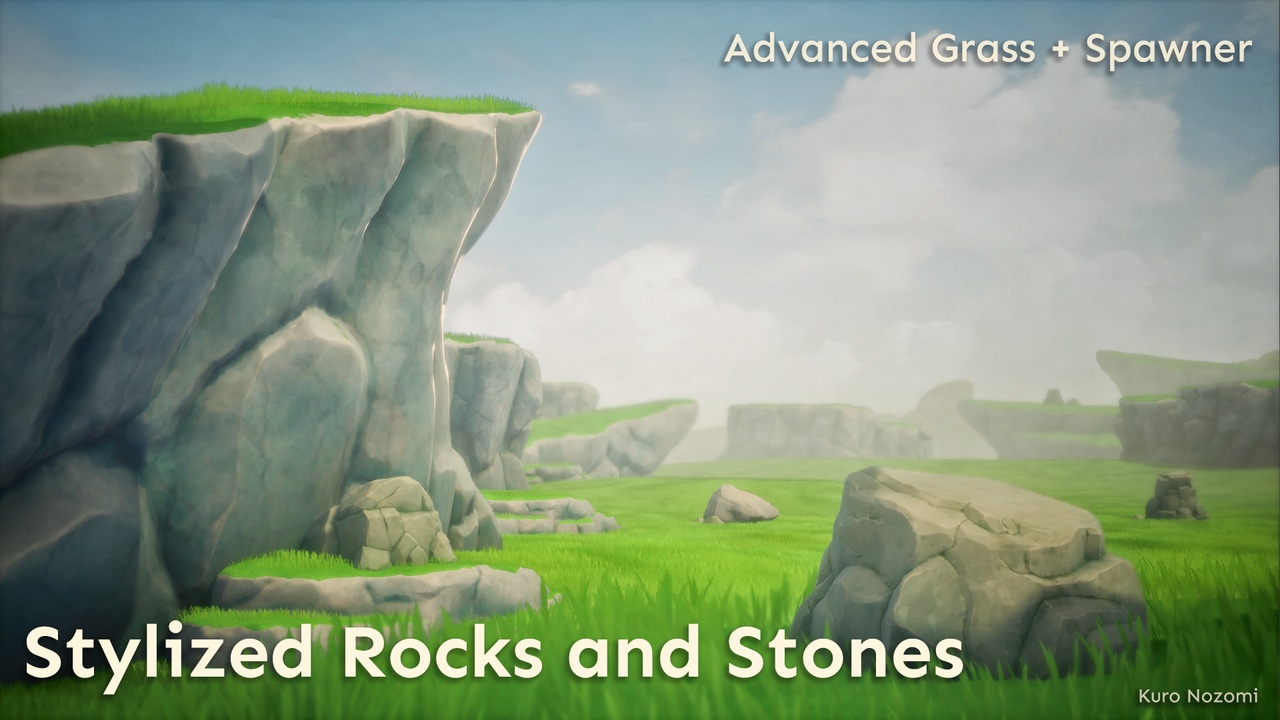 Media 1 for listing Stylized Rocks and Stones Pack