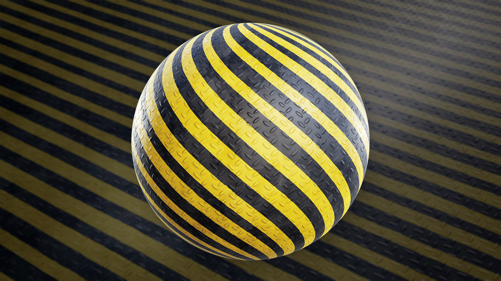 Stylized Painted Metal Stripes 01A - Material | Fab