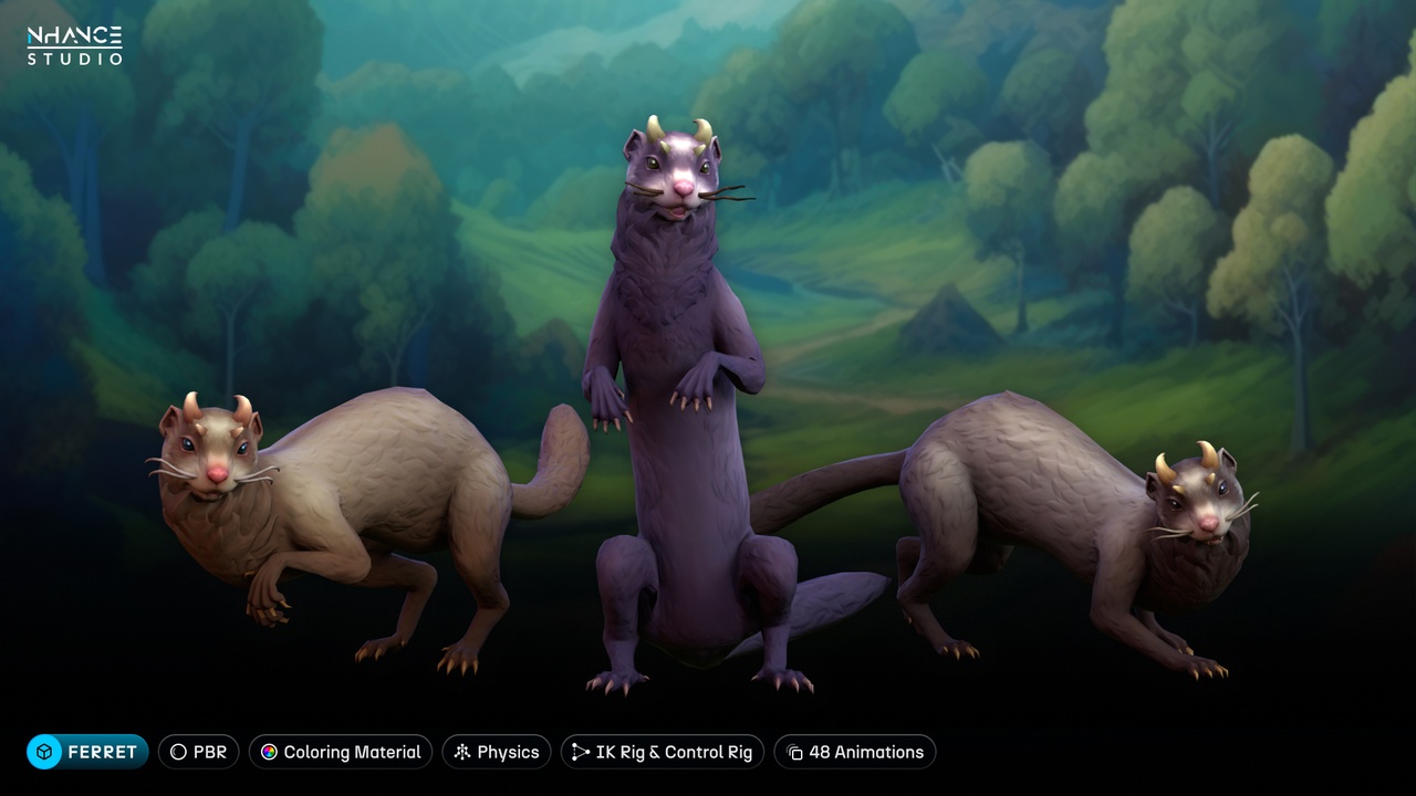 Media 1 for listing Stylized Ferret