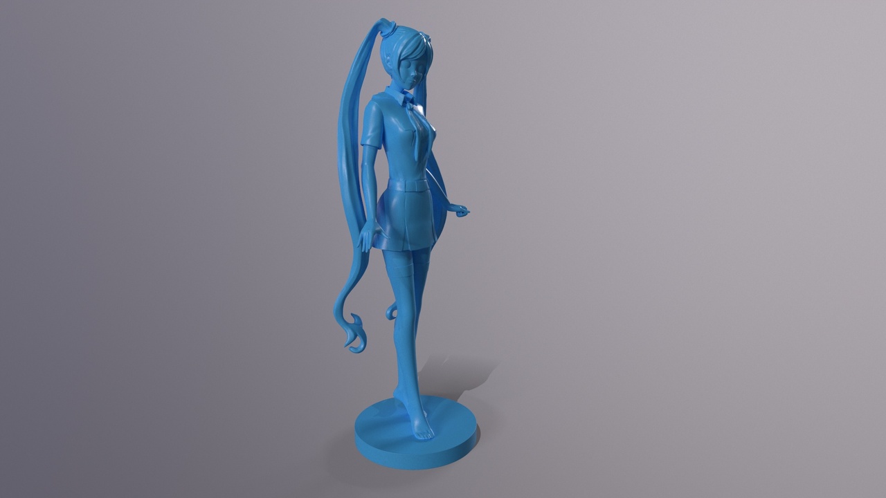 Media 1 for listing Anime girl for 3d print