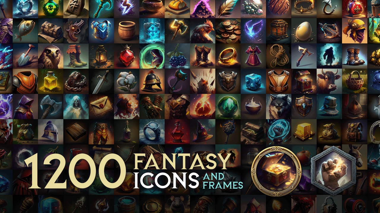 Media 1 for listing Fantasy Icons and Frames