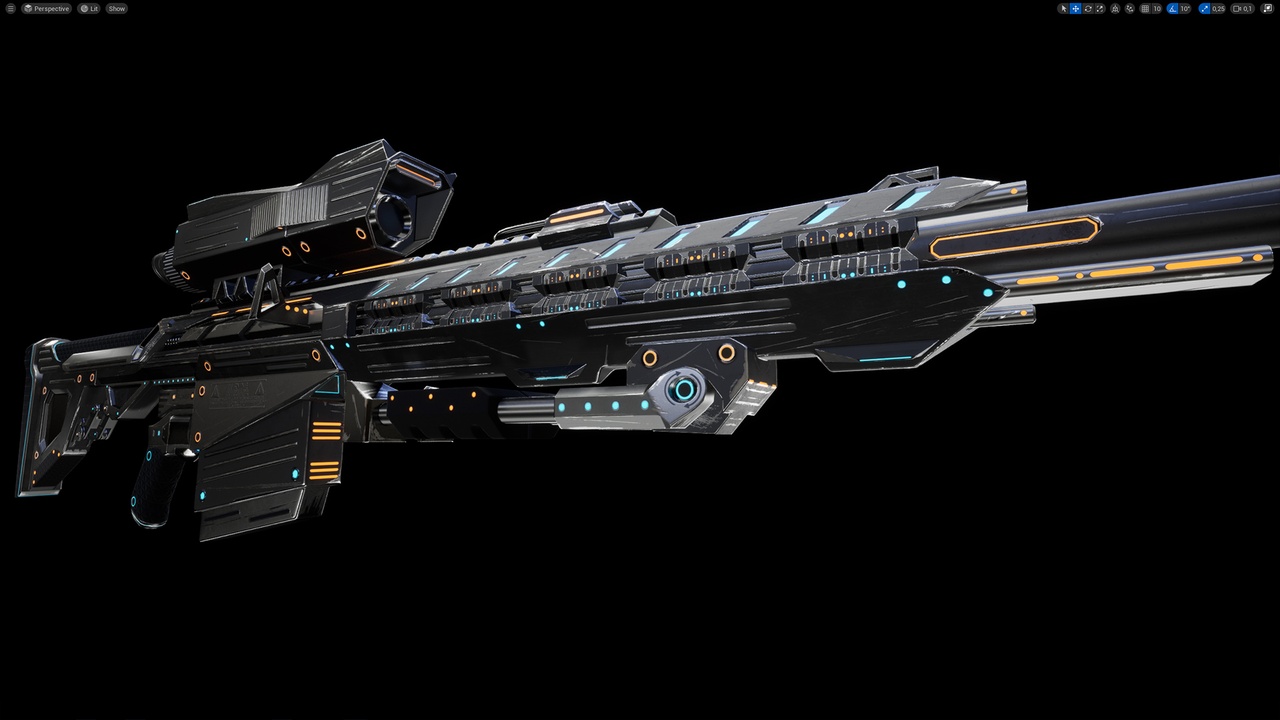 Media 1 for listing SCI-FI SNIPER RIFLE - RAILGUN