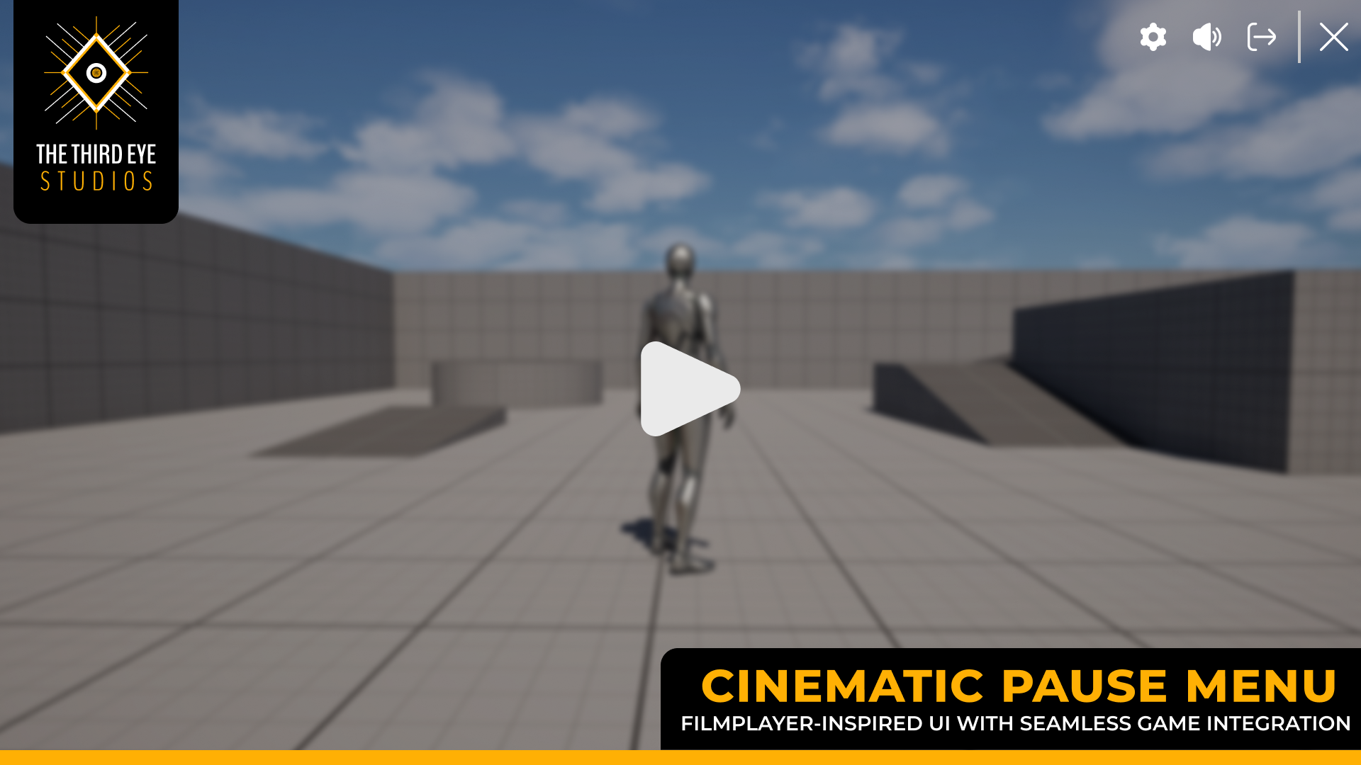 Cinematic Pause Menu Film-Inspired UI with Seamless Game Integration | Fab