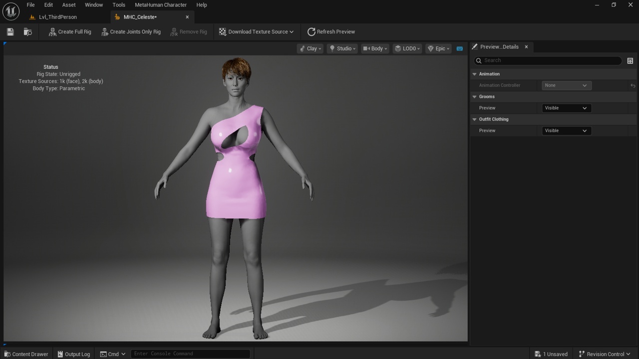 Media 1 for listing MiniDress 01 for MetaHuman - MHPKG